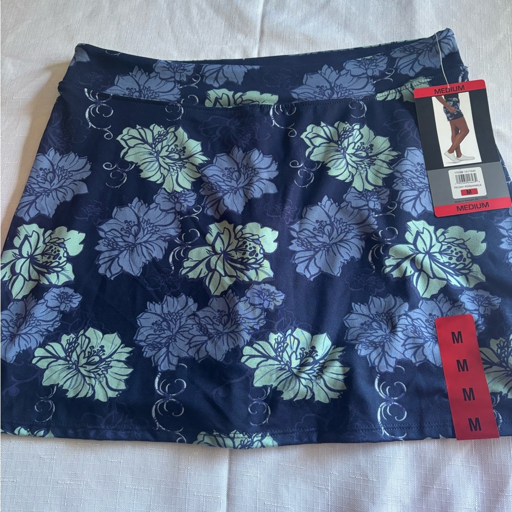 Tranquility by Colorado Clothing Floral Blue Mini Skirt